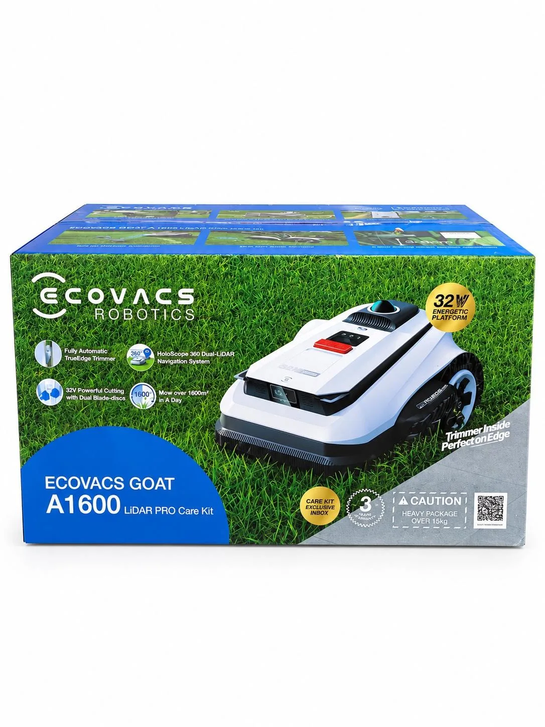 Ecovacs Goat A1600 LIDAR Pro Care Kit Rasenmäher Roboter Model:MR-2507,White]